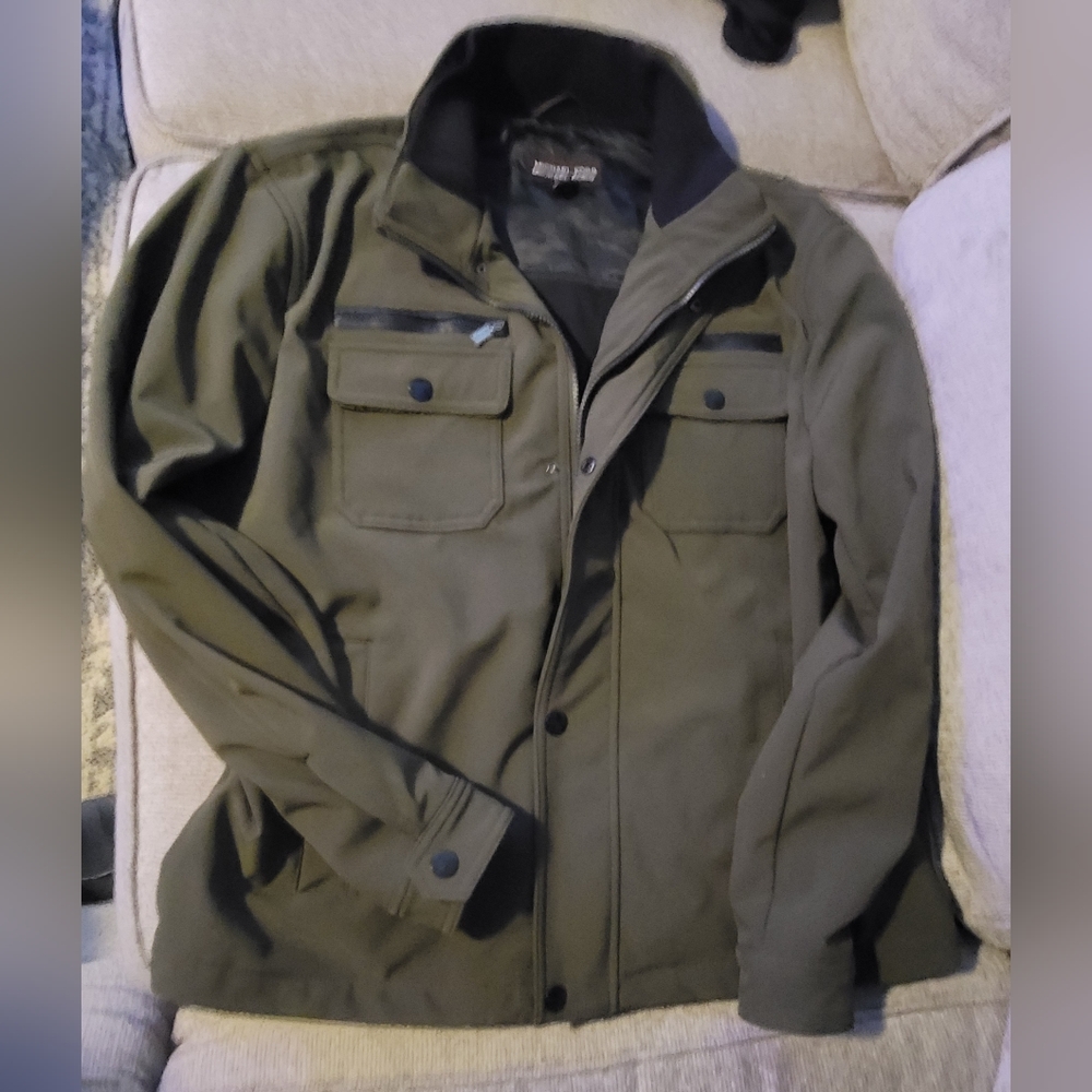Men's MK jacket. Olive in color